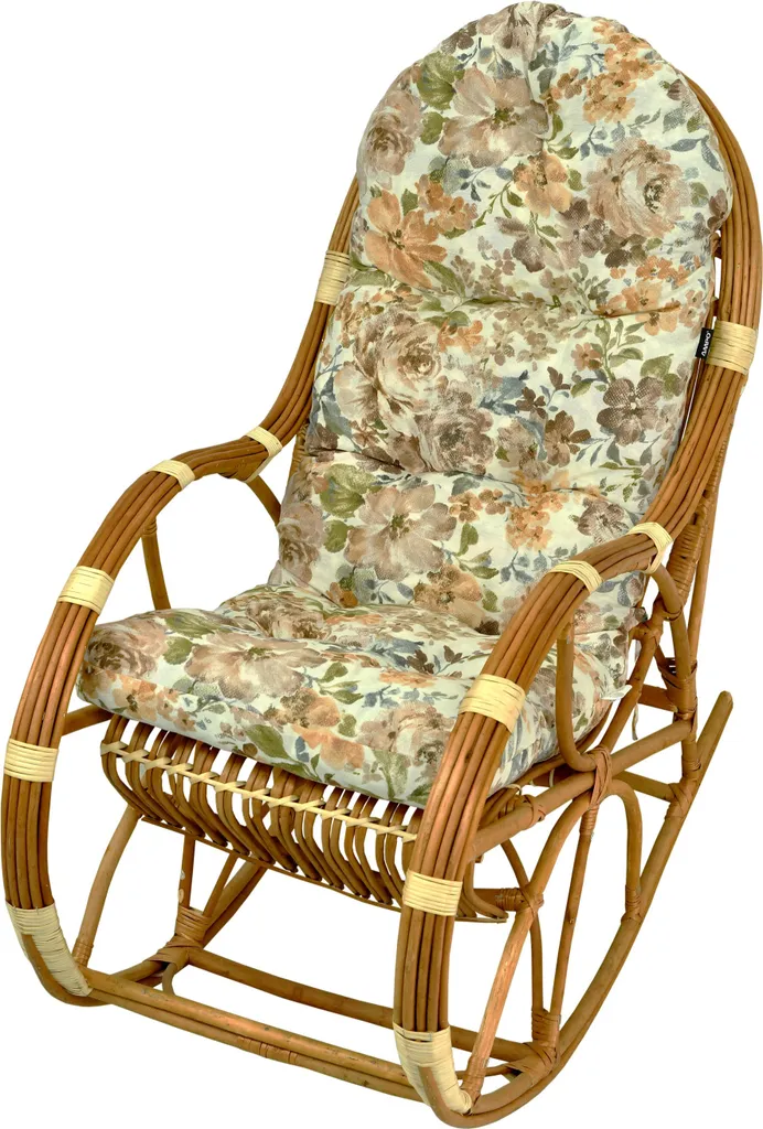 AMPO Cuscino per sedia a dondolo, cuscino per seduta, cuscino per schienale, cuscino imbottito 130 x 50 cm