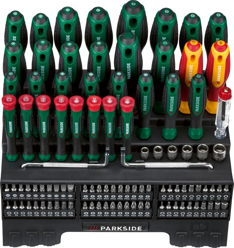 PARKSIDE® Schraubendreher- und Bit-Set, 101-teilig Produktbild 