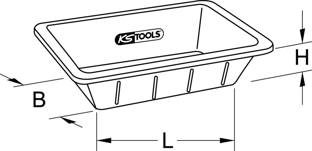 Bac de rétention KS-TOOLS anti-fuite flexible pour espaces difficiles - 12