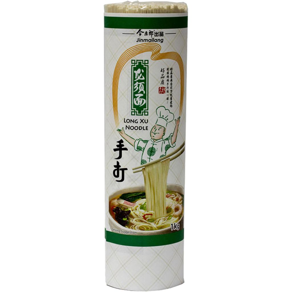 1kg Jinmailang Long Xu feine Nudeln für Nudelsuppen Pfannengerichte grüne Packung