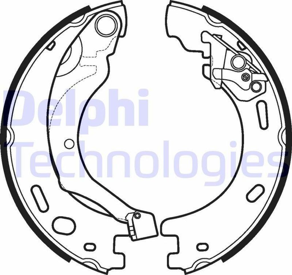 DELPHI LS1997 Handbremsbeläge für LAND ROVER Range Rover Sport (L320) Handbremse 210mm