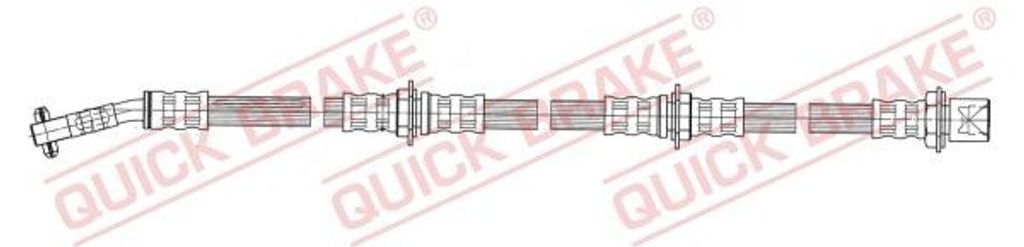 QUICK BRAKE 59.983 Bremsschlauch für TOYOTA SUPRA (JZA70, GA70, MA70)