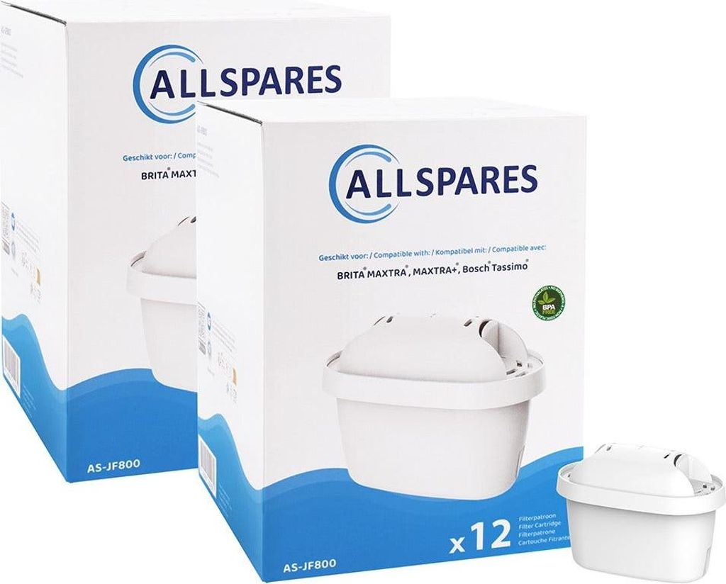 AllSpares Filterkartuschen für Wasserkannen (24 St.) geeignet für BRITA MAXTRA+,