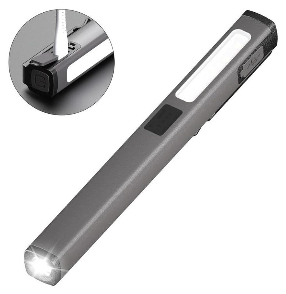 LED Stiftlampe wiederaufladbar mit Magnet, COB Produktbild 