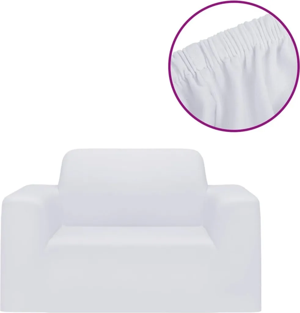 Copridivano Tecnico Jersey Bianco | Elasticità 4-Way & Alta Densità