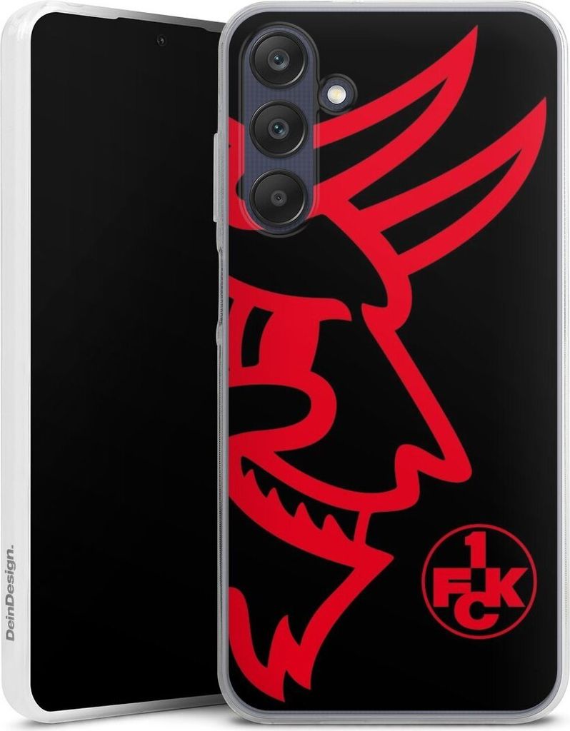 DeinDesign Slim Hülle für Samsung Galaxy A25 5G Silikon Case Ultra Dünn Handyhülle 1. FC Kaiserslautern Logo Offizielles Lizenzprodukt