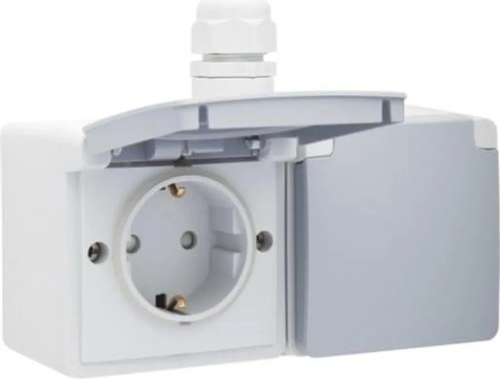 Niko WC Apparent Double Protection IP55 Horizontal Complet 1xM20 Pivotant