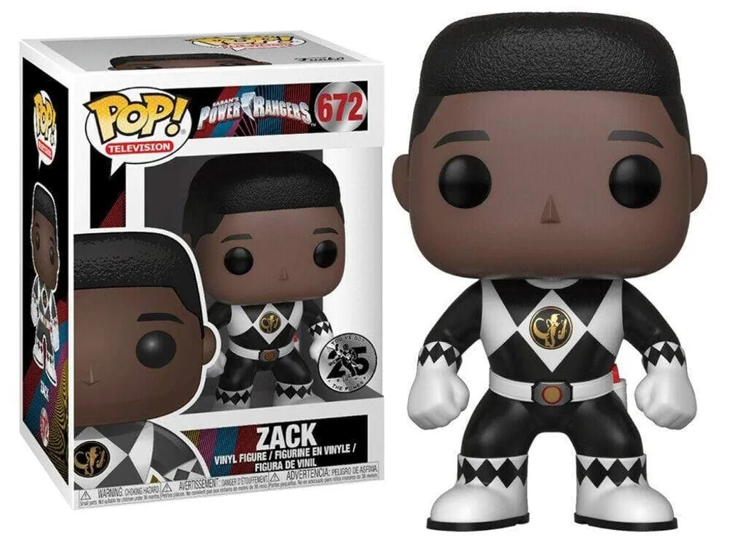 Figurine Pop Power Rangers Black Ranger sans casque modèle 9 cm