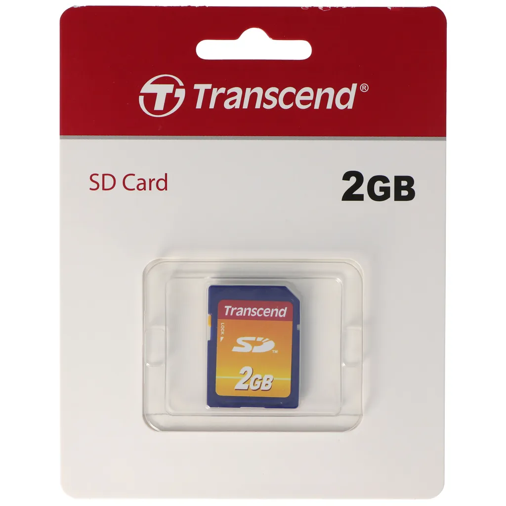 Carte SD 2GB Transcend Format Standard pour Cadres Photo et Audio Auto