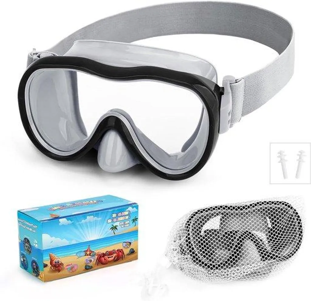 Masque de plongée junior anti-buée avec protection UV pour la piscine
