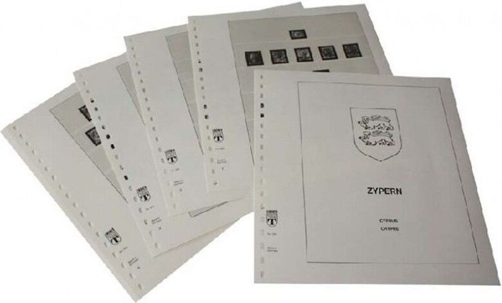 Lindner-T Vordruckblätter T294 Zypern - Jahrgang 1880 bis 1955