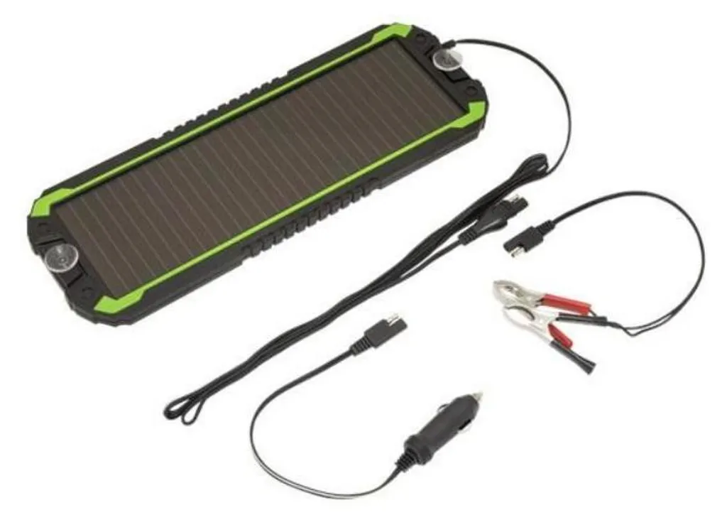 Chargeur solaire Sealey SPP01 en silicium amorphe 12V pour auto et moto