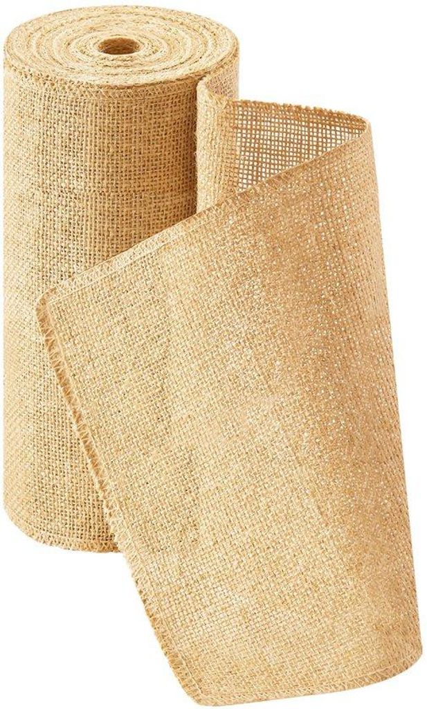 Echtjute Tischlina 30cm x 10m aus 100% Naturmaterial - Natürliche Stärke für Hochzeit, Landhausparty, Dorffest, Landhausstil Tischauflage