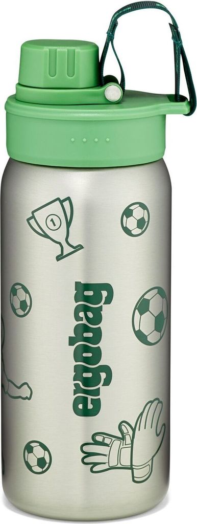 ergobag Edelstahl Trinkflasche Grün Produktbild 