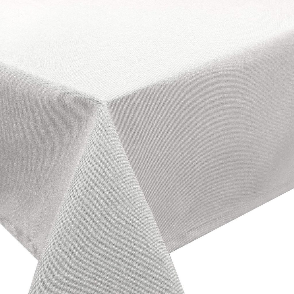 Leinen Tischdecke 90x90cm eckig weiss Produktbild 