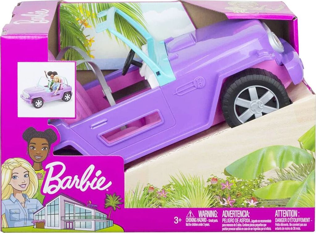 Barbie jeep da spiaggia, accessori Barbie, auto Barbie, Immagine del prodotto 