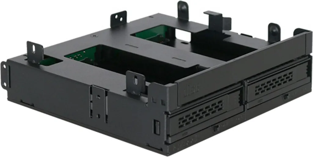 Rack Mobile MB732SPO-B Icy Dock Hybride Double SSD 2.5 et Slim ODD Noir