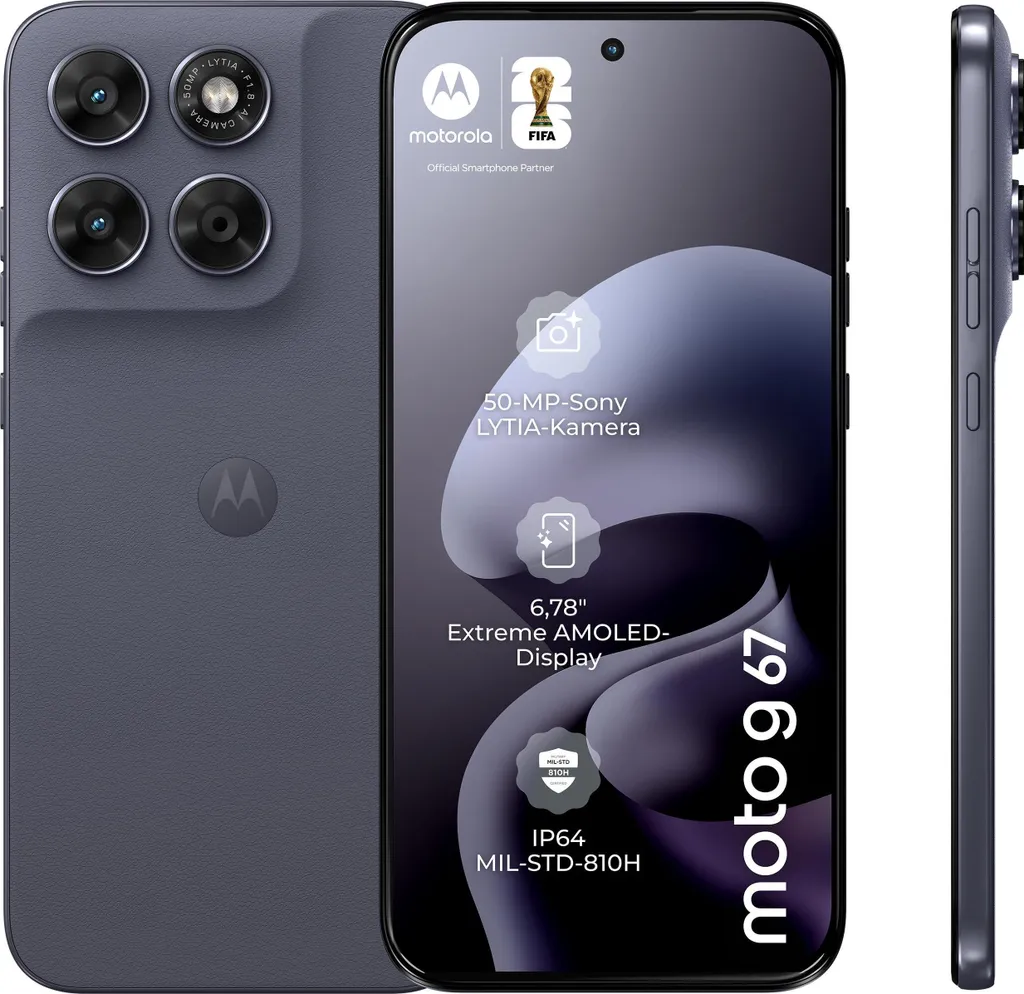 Smartphone Motorola Moto G67 Idéal pour Multimédia et Vidéos 256 Go