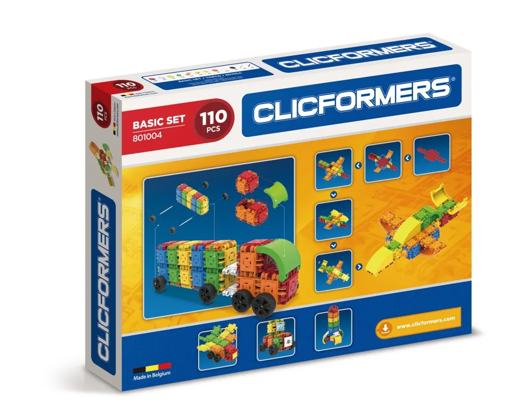 Clicformers Basic Set 110 Pcs : Système de Clic Breveté et Construction 3D - 11