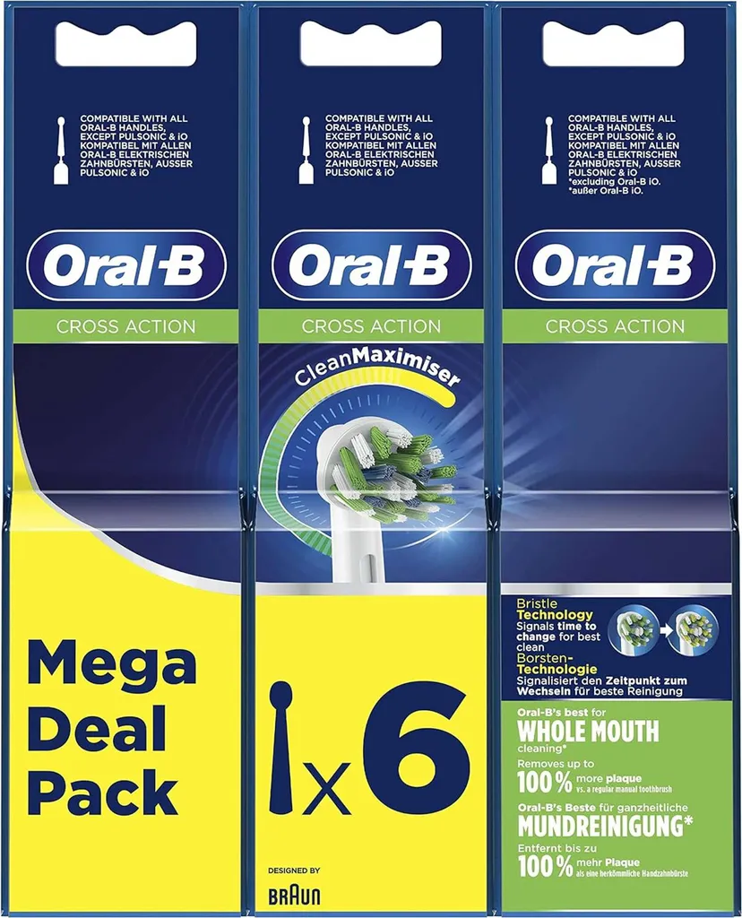 Têtes de Brosse Oral-B Cross Action pour un Nettoyage Interdentaire Profond - 4