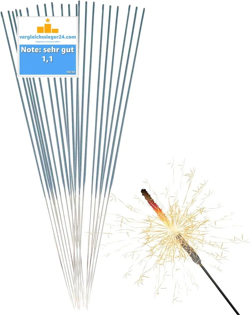Cierges Magiques 28 cm Sécurisés Cat. F1 - Lot de 150 pour Fête et Gâteau