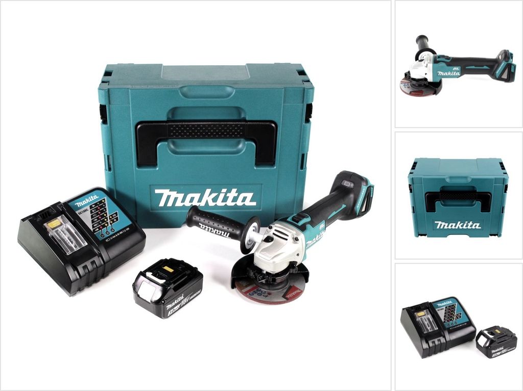 Makita DGA 504 RF1J Akku Winkelschleifer 18V 125mm Produktbild 
