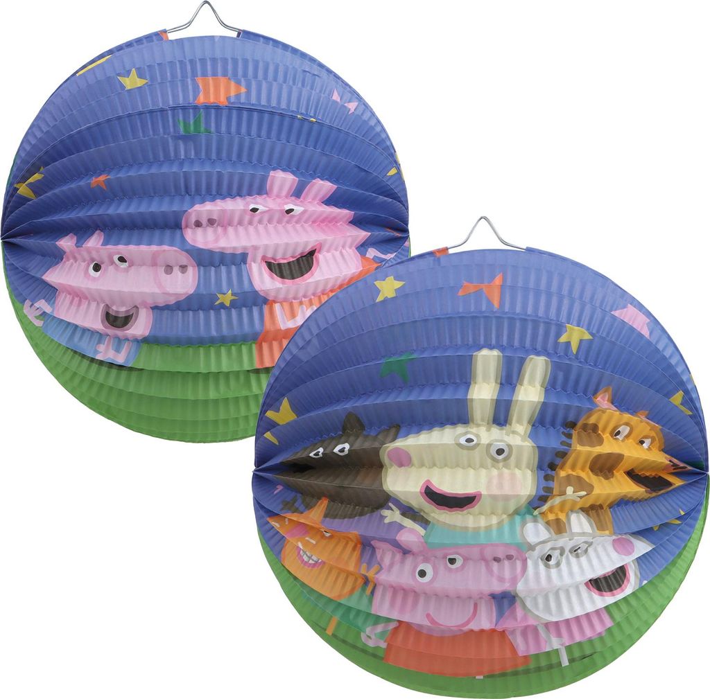 com-four® 2x balónový lampáš pre deti - papierový lampáš na Obrázok produktu 