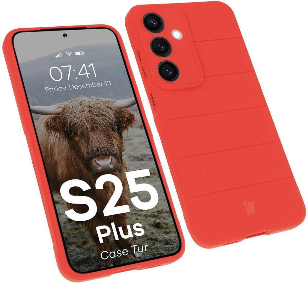 Bizon Case Tur Samsung Galaxy S25 Plus rot