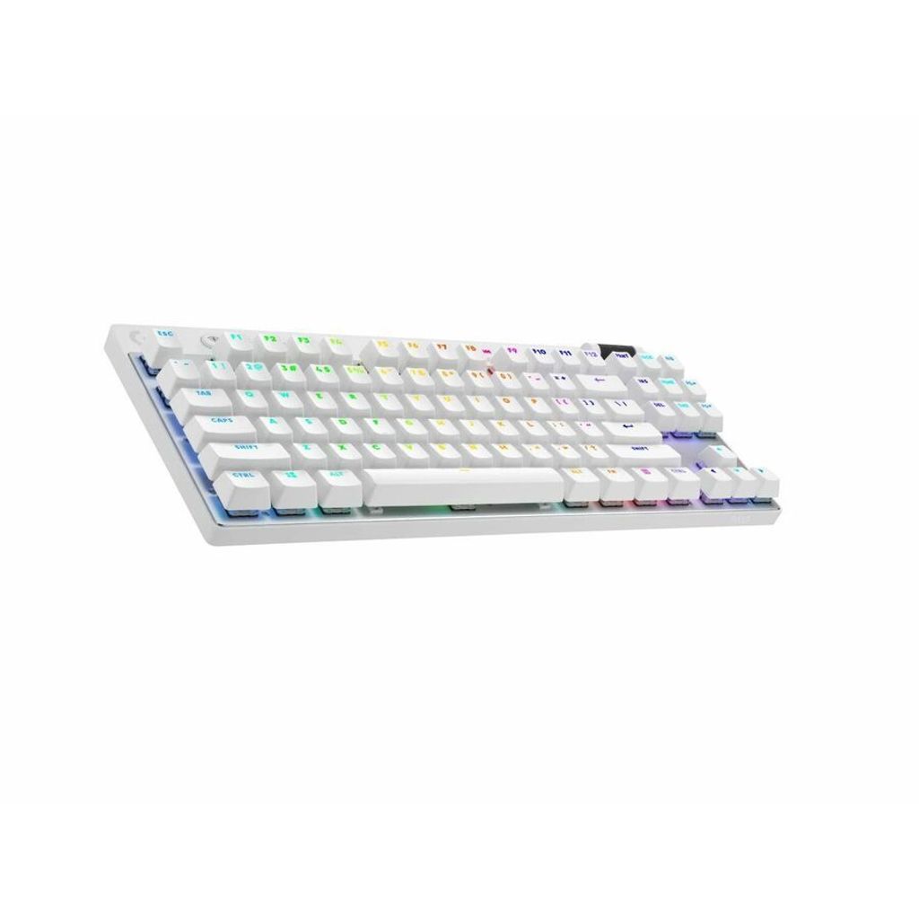 Logitech G PRO X TKL, Kabellos, RF Wireless + Bluetooth, Mechanischer Switch, QWERTY, RGB-LED, Weiß