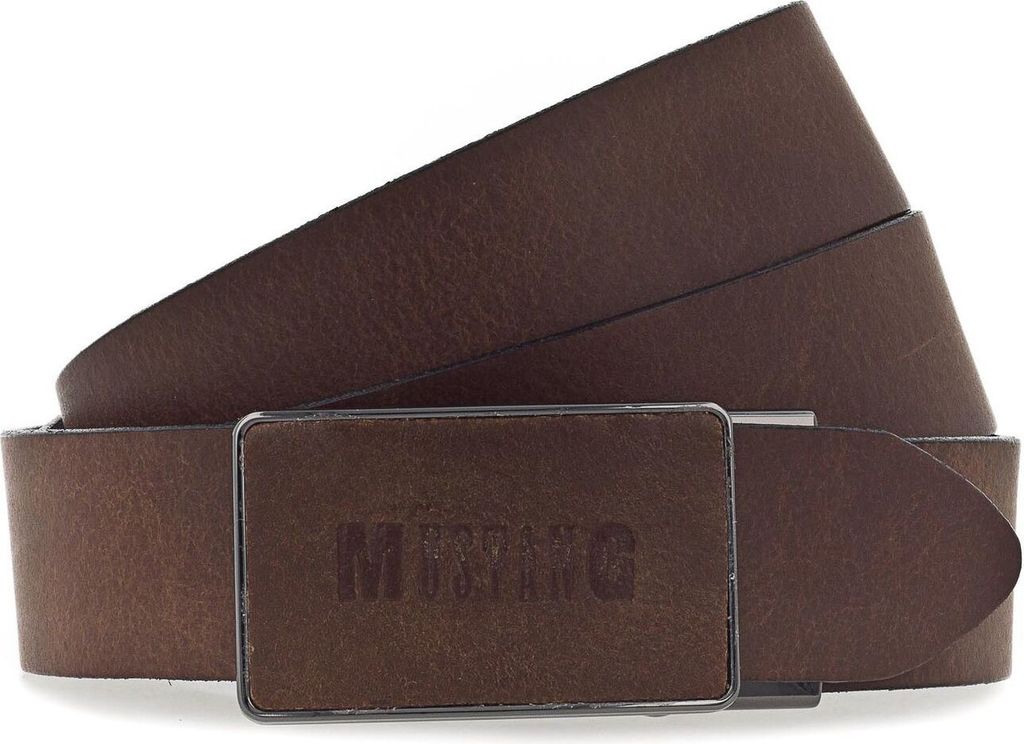 MUSTANG Leder Gürtel Male Belt W95 Baileys braun