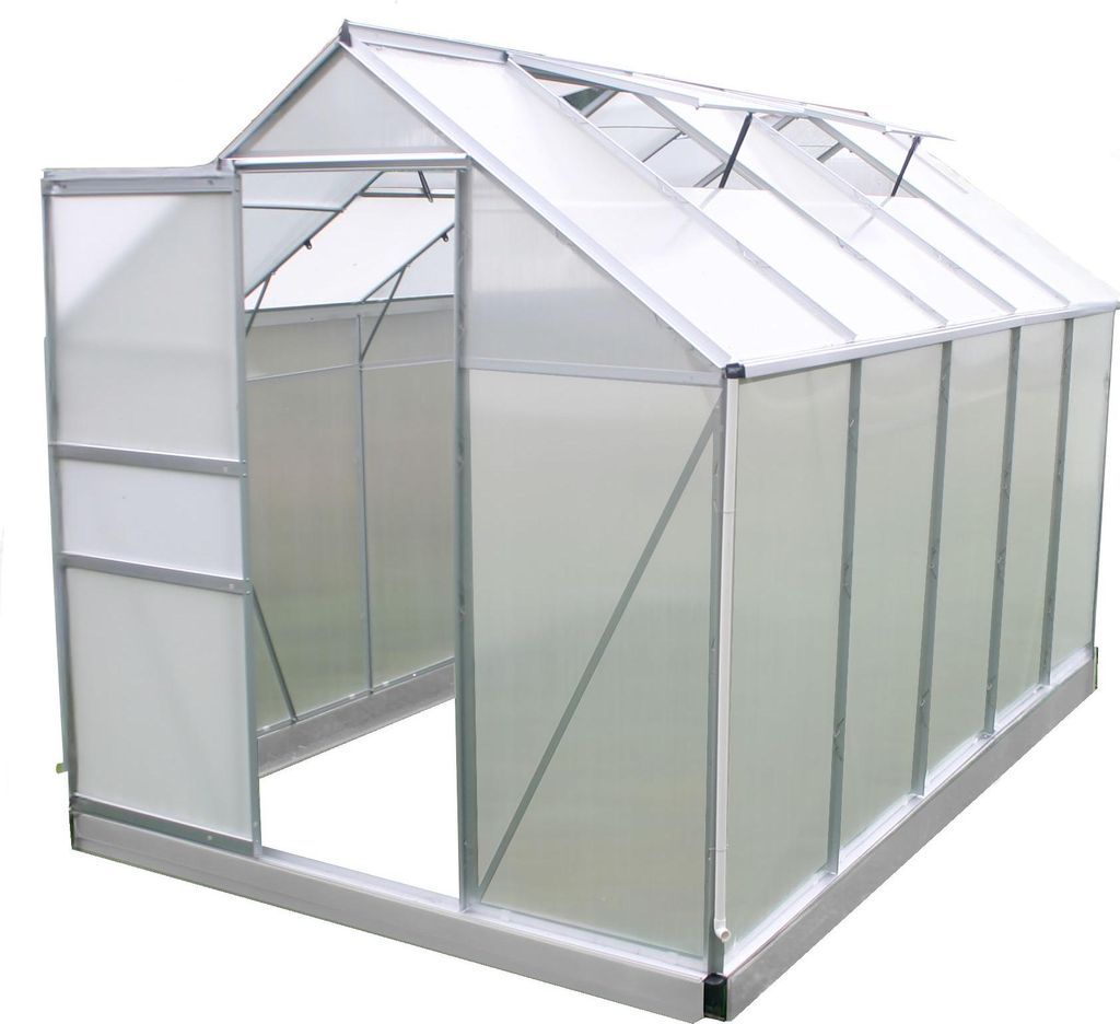 Polykarbonátový skleník se základnou 380 x 190 x 195 cm Obrázek produktu 