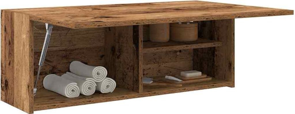 "im Angebot" Bad-Wandschrank Altholz-Optik 80x25x30 cm Holzwerkstoff - Badspiegel CC24518