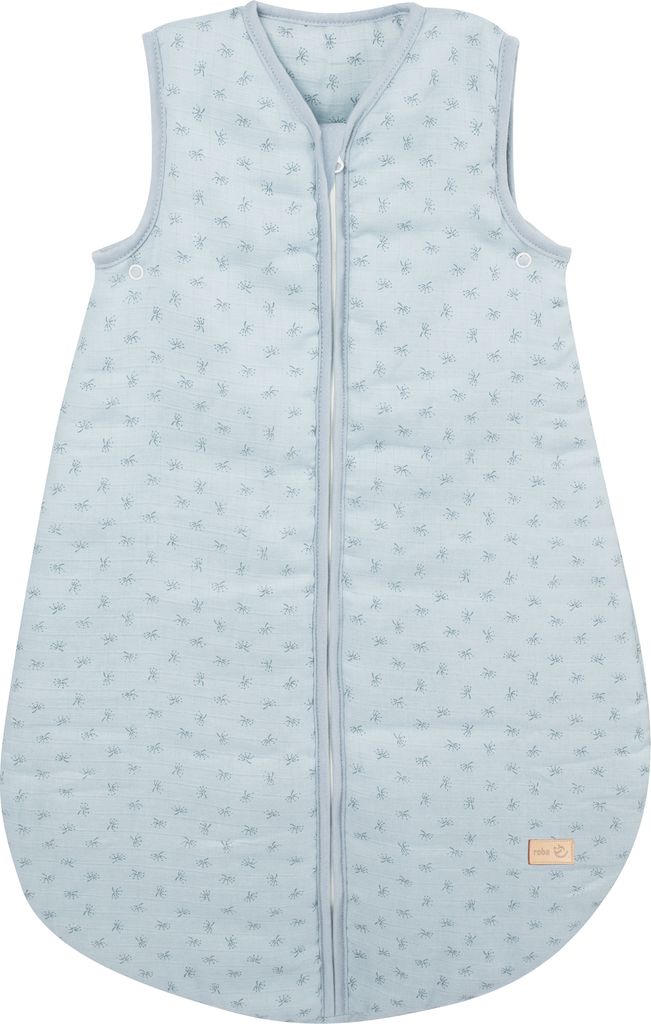 roba organic Schlafsack „Lil Planet” hellblau/sky, 70 cm, Musselin, 100 % Baumwolle, GOTS