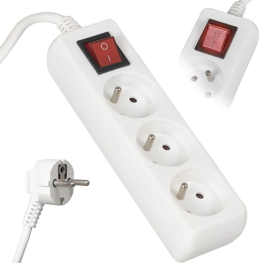 Prolunga Elettrica Vayox 5 Metri 10A IP20 con Interruttore | Vayox VA0305-5