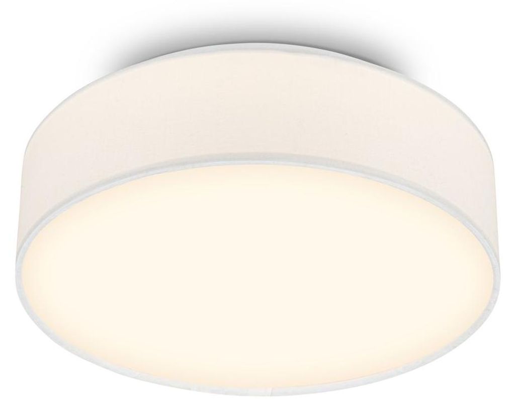 Briloner LED Deckenlampe Stoffschirm Ø30x10,5 cm Rund 16W Produktbild 