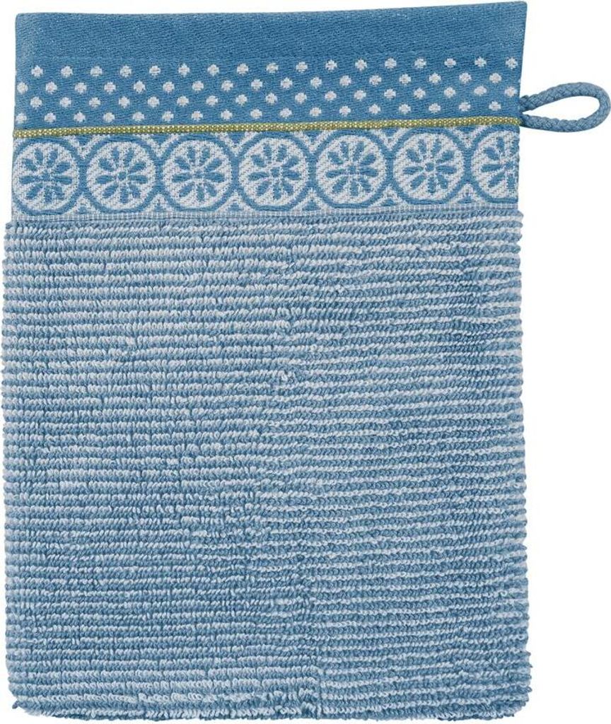 PIP STUDIO Soft Zellige Waschhandschuh blue grey 16x22cm (1 Stück)