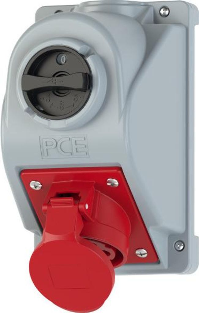Festeinbausteckdose mit Schalter Typ ""Combo-Pol"" 32A 400V Produktbild 