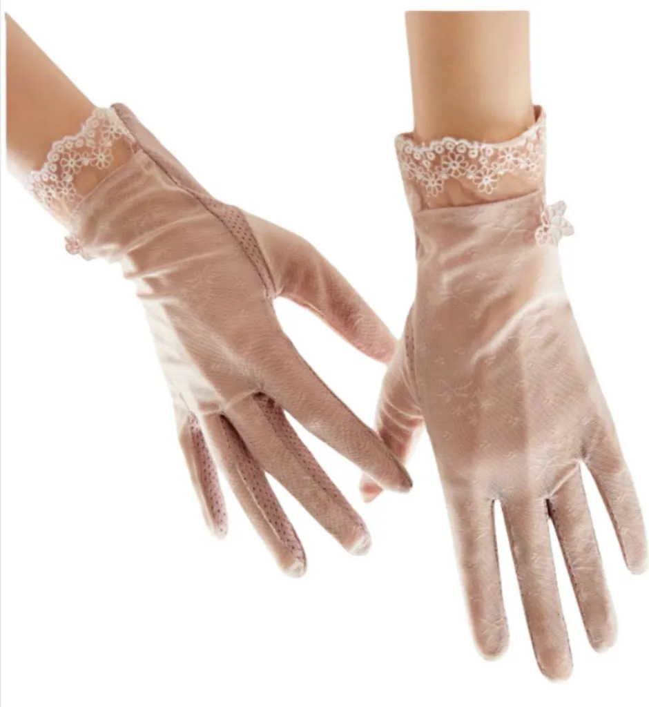 Guanti Estivi Rosa Protezione UV Donna per Guida e Ciclismo | INF