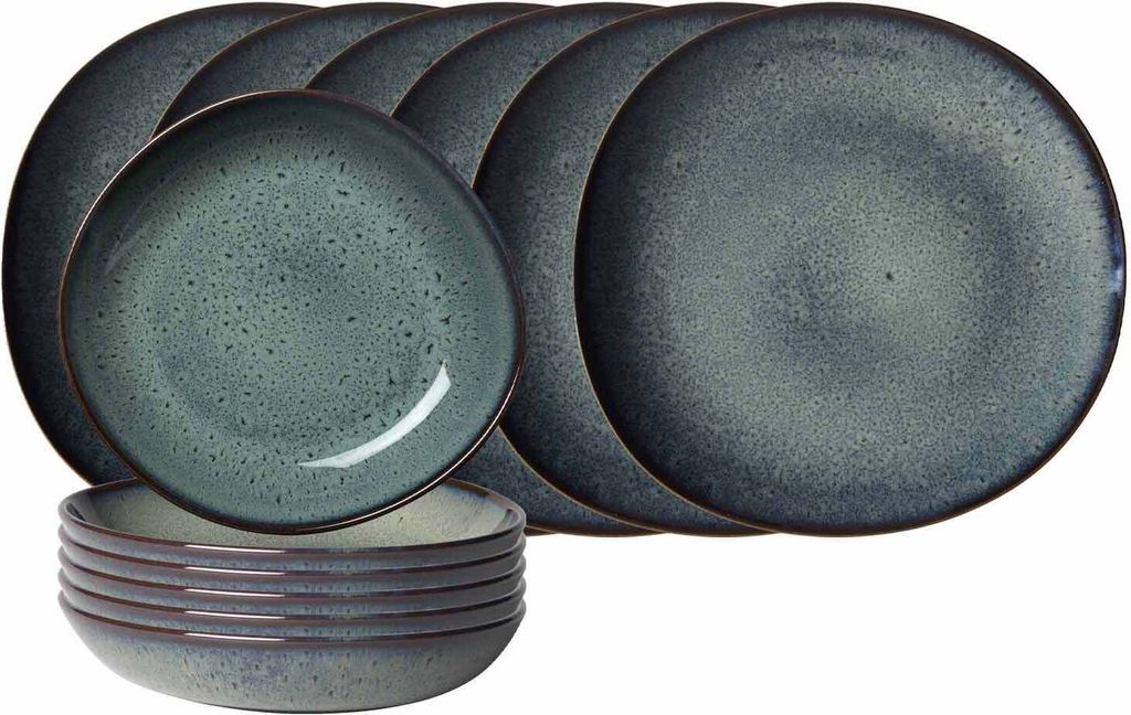 like. by Villeroy & Boch Lave gris Tafel-Set 12-teilig
