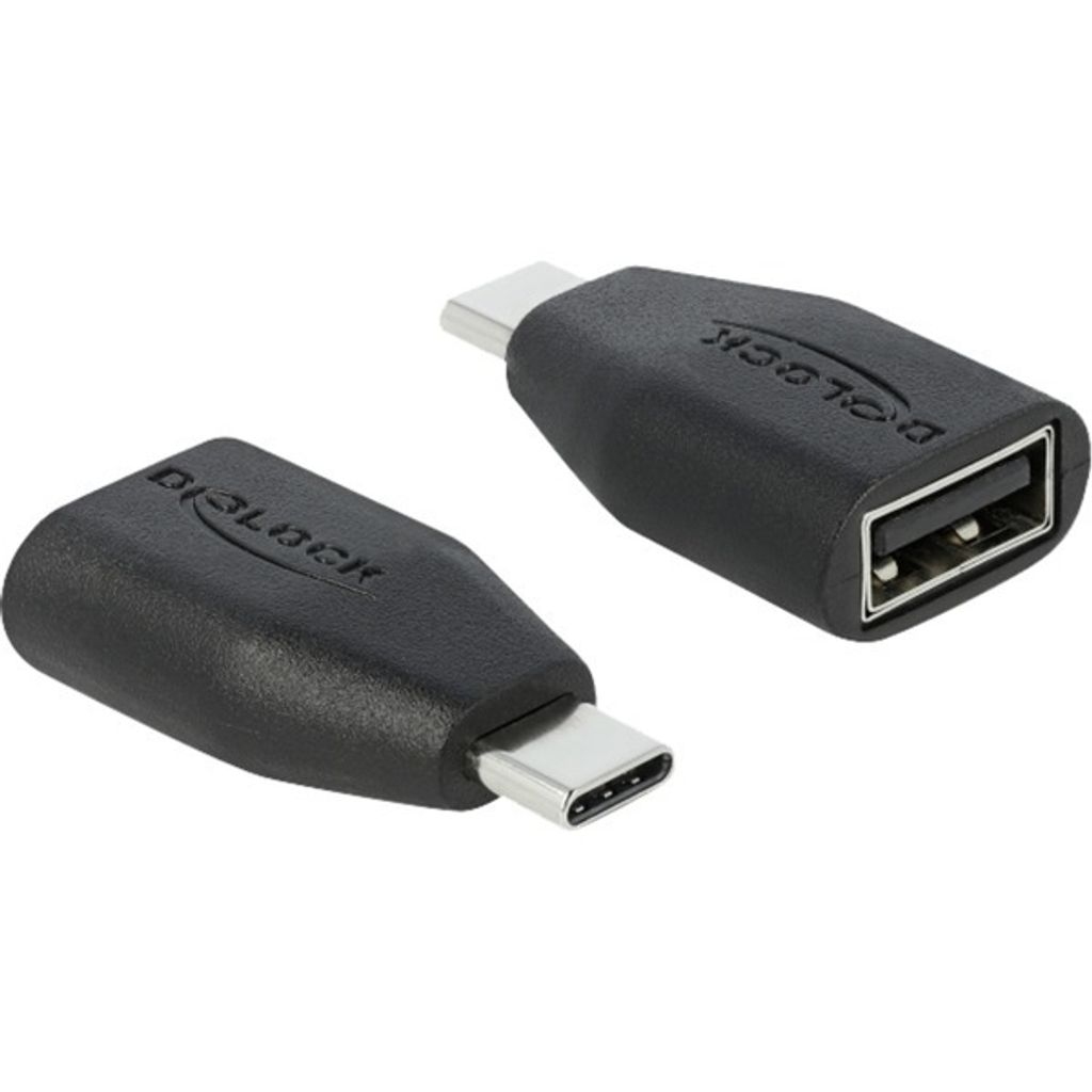 DELOCK USB Datenblocker USB Type-C Stecker zu Typ-A Buchse