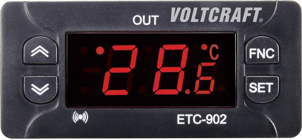 VOLTCRAFT ETC-902 Temperaturregler NTC, PTC -30 bis 99 °C Relais 10 A (L x B x H) 58 x 77 x 34.5 mm