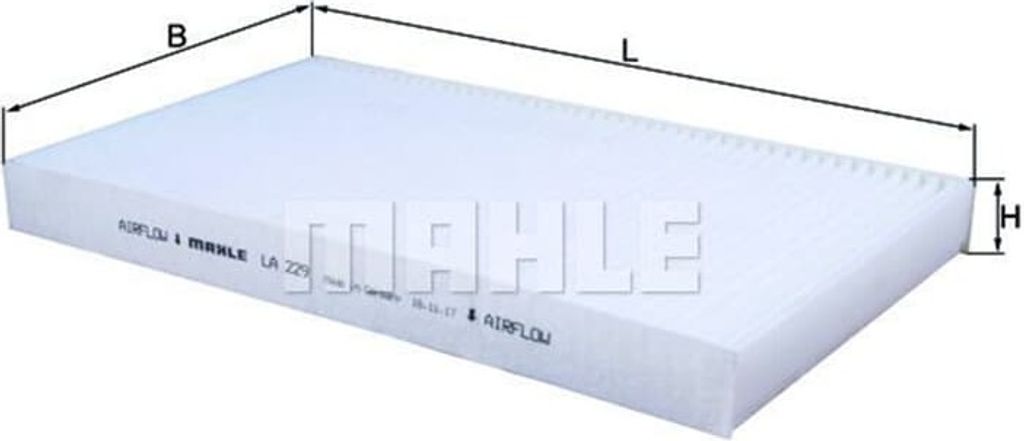 MAHLE Innenraumfilter LA 229 Pollenfilter passend für MERCEDES-BENZ VIANO (W639)