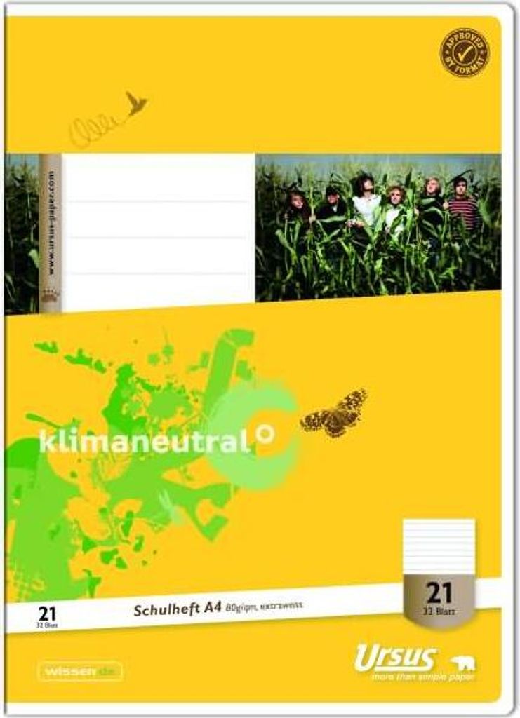 Schulheft A4 Lineatur 21 32 Blatt