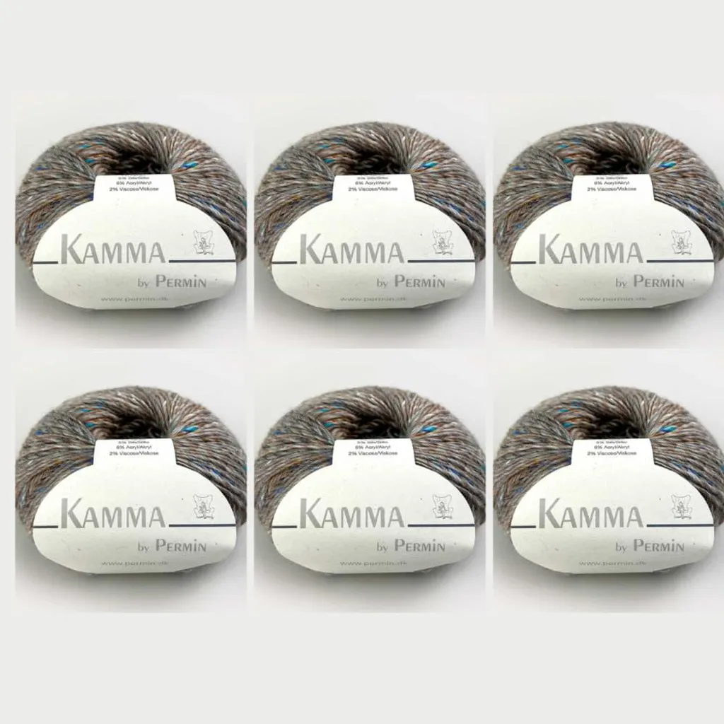 Laine douce Kamma Permin 18 beige ne gratte pas alpaga soie lot de 6