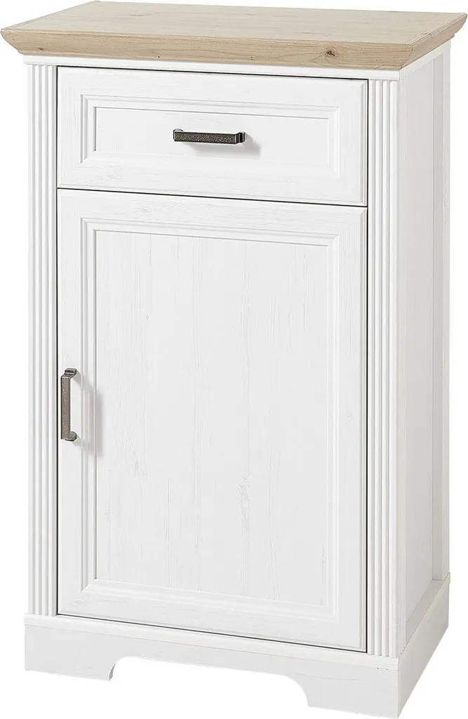 Armoire à chaussures Jasmin Pinie-Hell - Rangement bois clair 102 cm