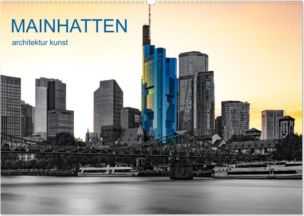 MAINHATTEN architektur kunst (Wandkalender 2027 DIN A2 quer), CALVENDO Monatskalender