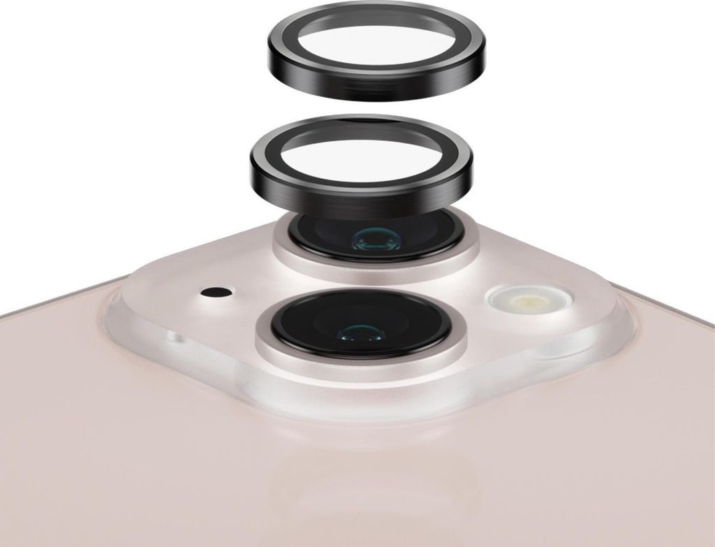 PanzerGlass ® Hoops® Kameraschutz Schwarz iPhone 13 mini | Produktbild 
