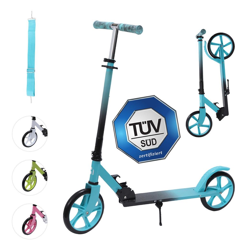Habib Kinderroller 200mm Cityroller | Klappbar & bis 100kg: Blau