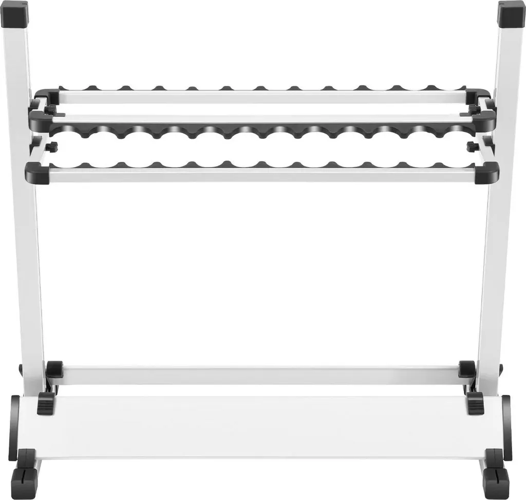 Trépied de pêche réglable en aluminium avec support cannes argent/noir