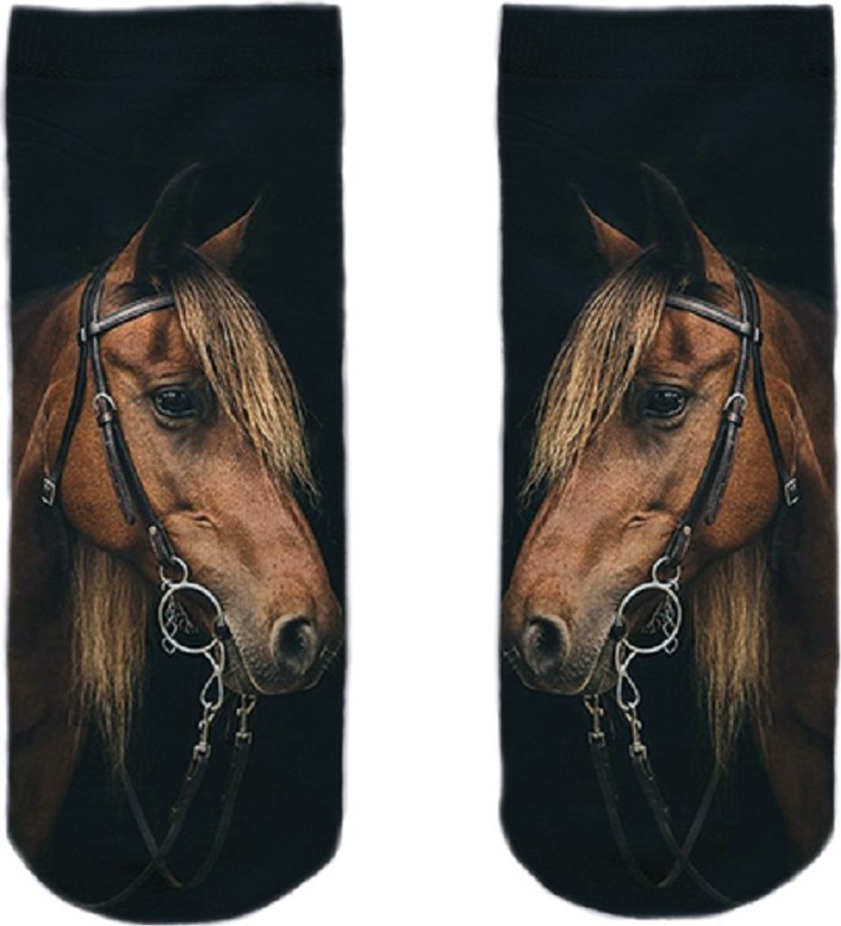Socken braunes Pferd, Pferdekopf, Strümpfe Socke, Pferde Produktbild 